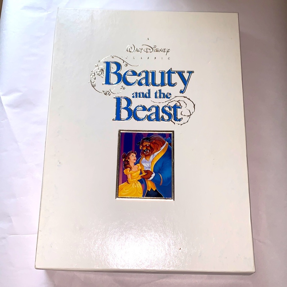 New Walt Disney BEAUTY AND THE BEAST Deluxe Collectors Edition VHS, Book Lith.